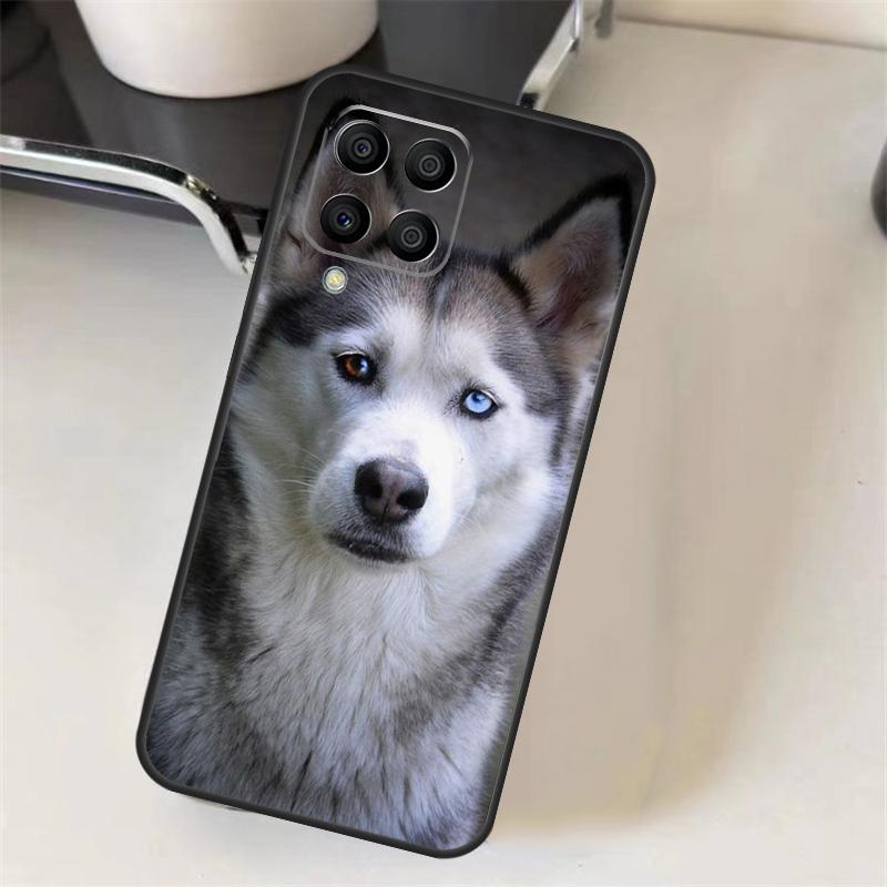 Tier Husky Welpe Hülle Für Samsung Galaxy M20 M21 M23 M31 M11 M54 M14 M34 M13 M52 M32 M12 M16 M36 M56 M15 M55