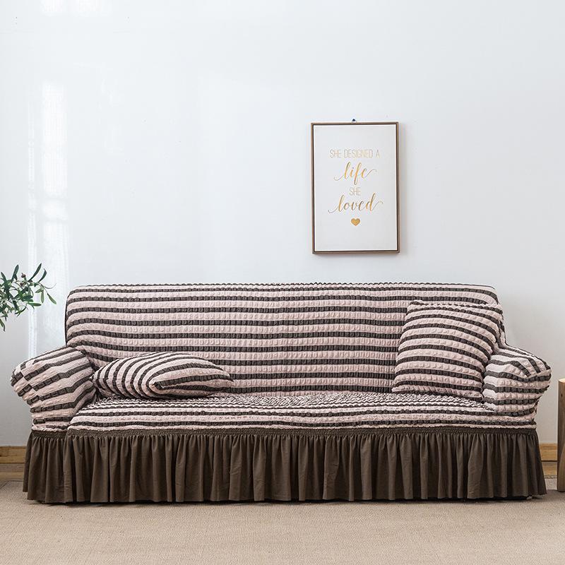 Anti-Slip Lace Gauze Sofa Cover - Thickened, Dustproof, All-Season Protection