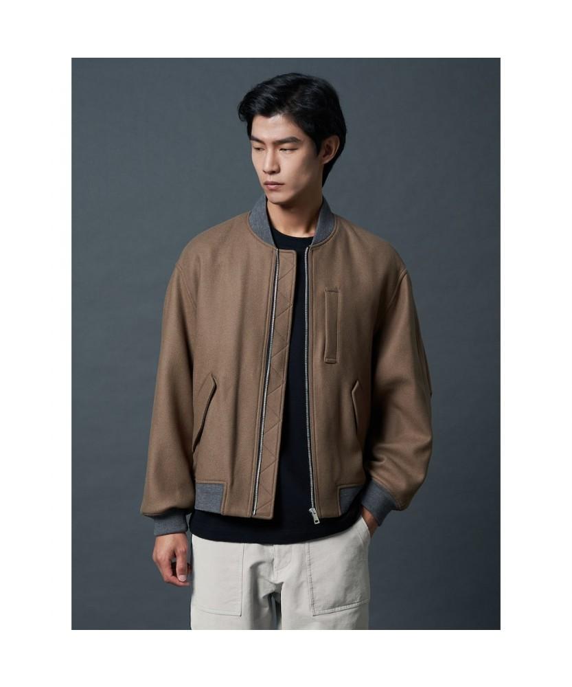 Shift.G Wool Blended Aviator Jumper Beige