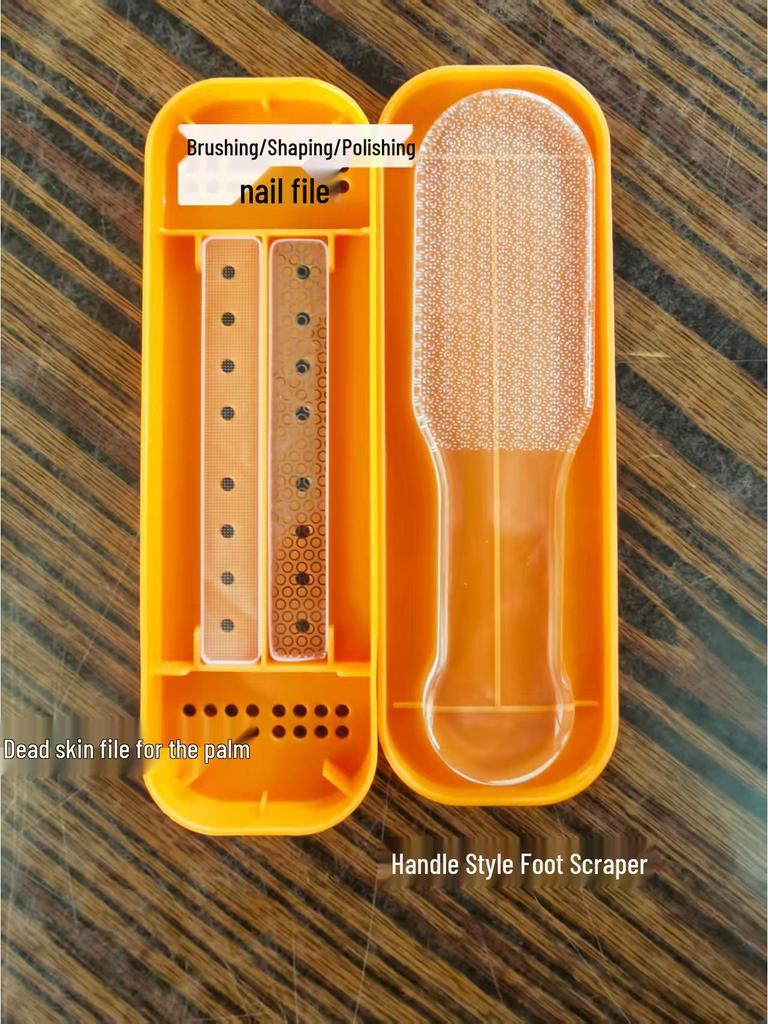 Eight-Character Nano White Double-Headed Foot and Hand Skin File