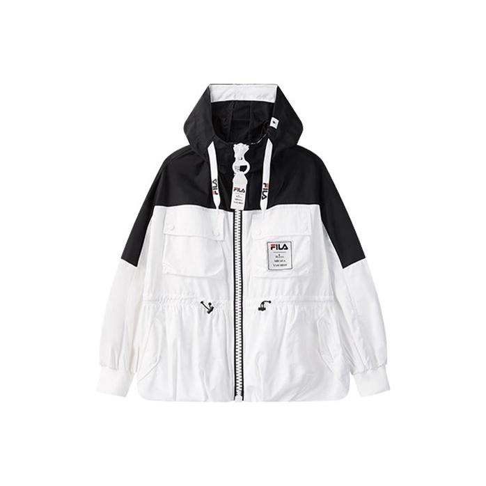 New Mihara Yasuhiro X FILA MIHARA YASUHIRO Collaboration Collection Jackets Women's White Patchwork F71W038703F-WT