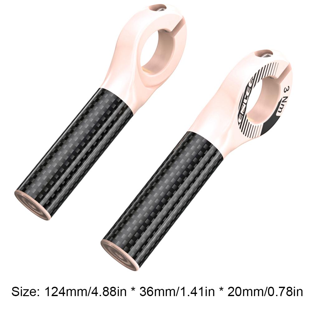 Bicycle Handlebar Bar Ends Multi Angle Adjustment Carbon Fibre Auxiliary Riding Horn Rest Handlebars Outdoor Cycling Accessories