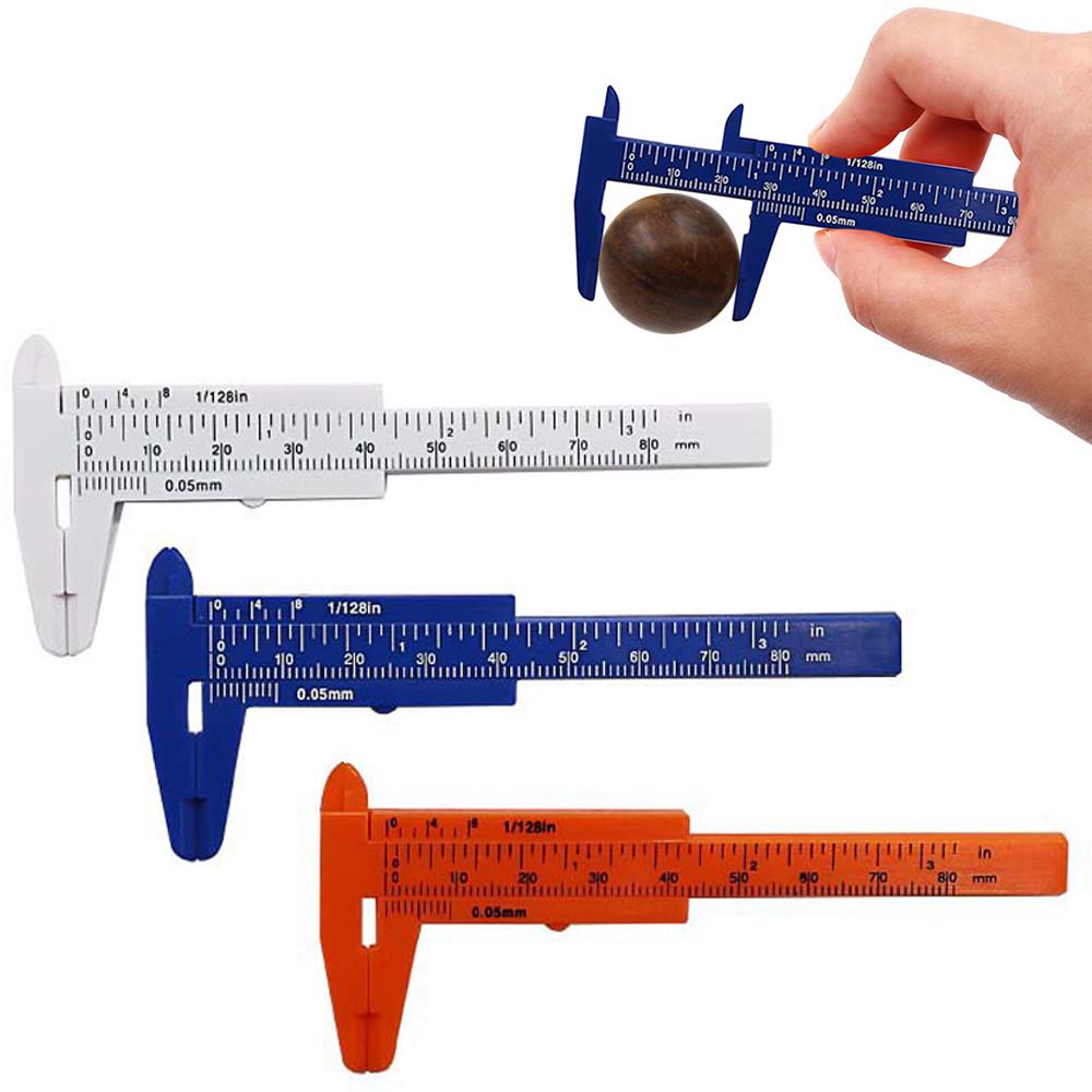 Buy QI 80mm Mini Plastic Student Sliding Vernier Caliper Gauge