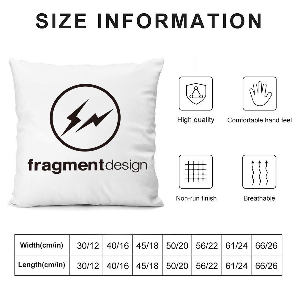 Lightning F-Fragment Designs Cushion Cover Pillowcase Ultra Soft Skin Friendly Fabric Cloud Like Comfort & Concealed Zipper
