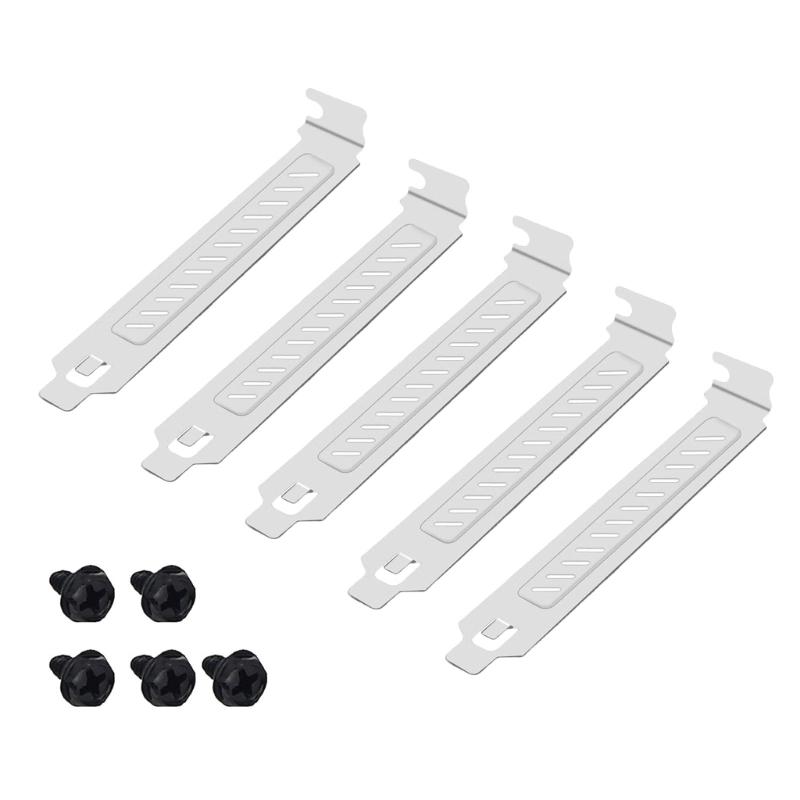 5 Stück 12 cm Metall-PCI-Steckplatzabdeckungen Staubschutzbleche für PC-Erweiterungssteckplätze Bieten lange Beständigkeit gegen Staub und Abnutzung