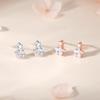 Korean S925 Sterling Silver Star Stud Earrings for Women - Zircon, Internet Celebrity Style, Christmas Gift