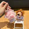 Plaid Pajamas Cute Nien Lion Cartoon Plush Toy Pendant  Keychain For Gift