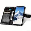 Flip PU Wallet Leather Case + Tempered Glass Screen Protector for Samsung Galaxy S25 Edge S24 Plus S23 Ultra S22 S21 S20 FE Card Holder & Kickstand