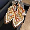 91Cm square scarf silk scarf women's new literary and fashion scarf accessories autumn and winter retro versatile shawl