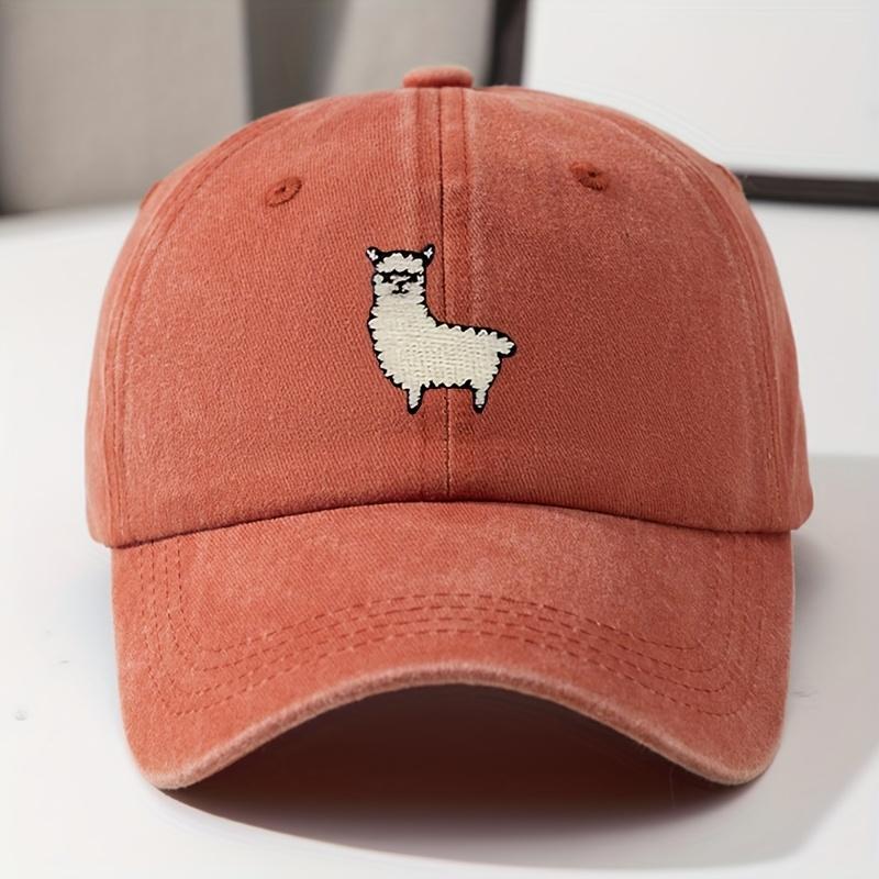 Cute Sheep Pattern Baseball Hat for Men and Women, Versatile for Daily Leisure, Duck Tongue Hat, Travel Hat