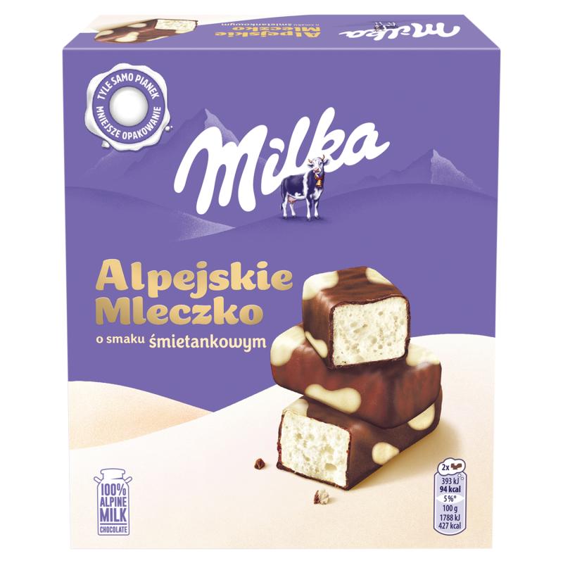 Milka Alpine Melk Mousse met vanillesmaak 350 g