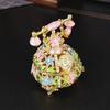 Exquisite Metal Trinket Box Telephone Shape Jewelry Case Small Accessory Storage Box for Displaying Delicate Accessories