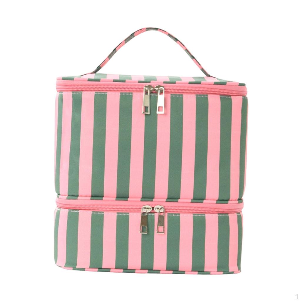 Nail Polish Carrying Case Double Layer Bag Makeup Organizer Manicure Tools Holder Cosmetic Gel