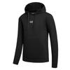 Emporio Armani EA7 FW24 Jednolita Bluza z Kapturem i Długim Rękawem z Nadrukiem Logo Męska bluza Czarny 8NPM32-PJVRZ-1200