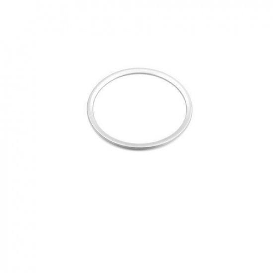 For Subaru Crosstrek 2019-2023 Silver Titanium Steering Wheel Logo Emblem Trim