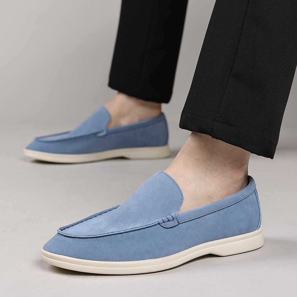 

Mens Trendy Classic Loafers Moccasins Men s Slip-on Casual Leather Shoes Men Light Comfortable Outdoor Driving Flats 39