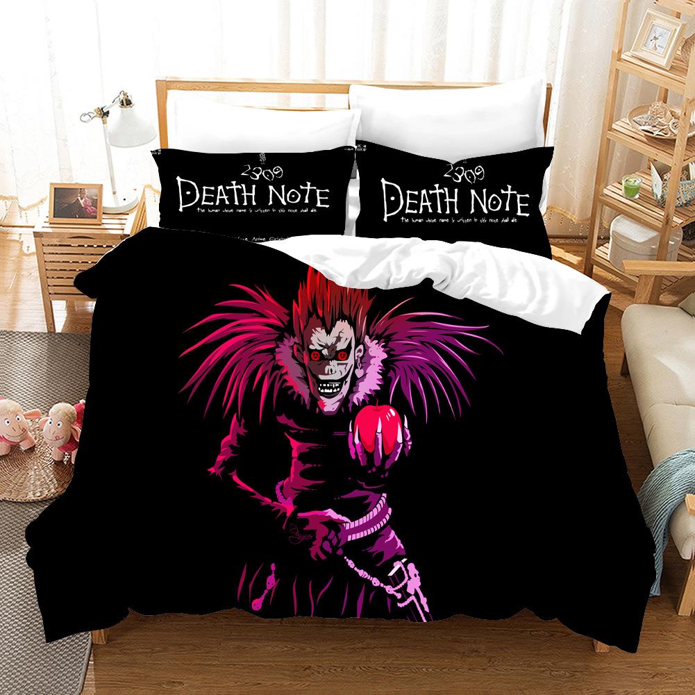 Digital Printing Animation Bedding Four-Piece Set Three-Piece Set Bed Sheet Pillow