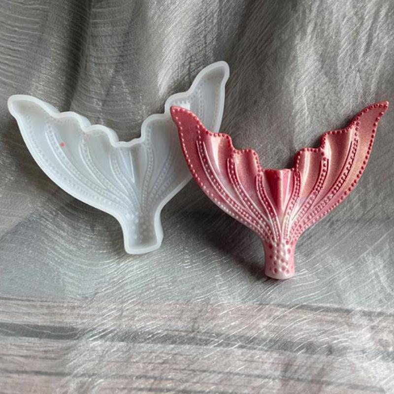 Fairy Mermaid Tail Scale Silicone Fondant Mould Beach Animal Cake Icing Mold