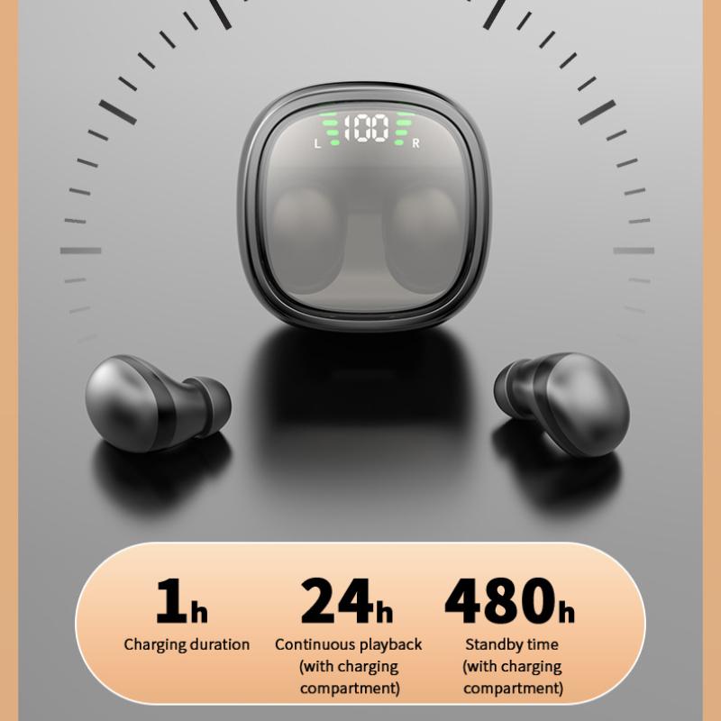 Ultra-mini Sleep Wireless Bluetooth Headset Ultra-thin Painless Side Sleep Comfortable Ultra-long Life Noise Reduction Ultra-low Latency