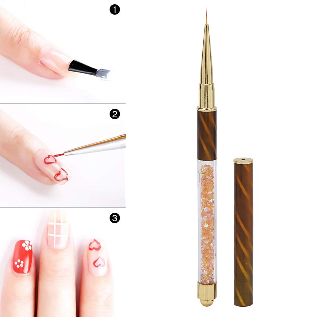 Manicure Liner Pen Nail Rhinestone Picker Dotting Pen Nail Art Decoration Tool for Household Nail Shop