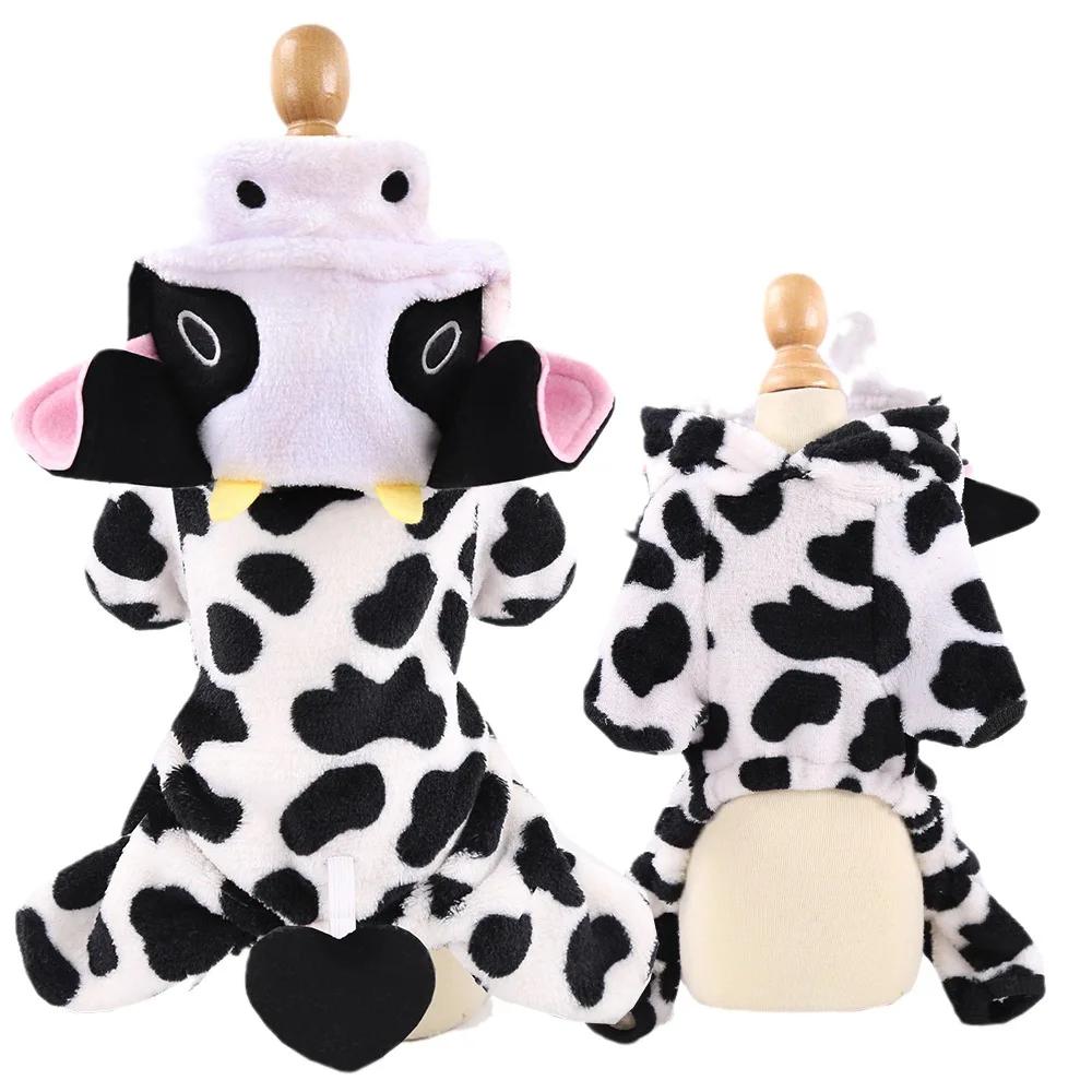 Soft Warm Fleece Pet Dog Clothes Jumpsuit Hoodie Small Dogs Puppy Cats Chihuahua Yorkshire Costume Coats Warmth for Cold Weather