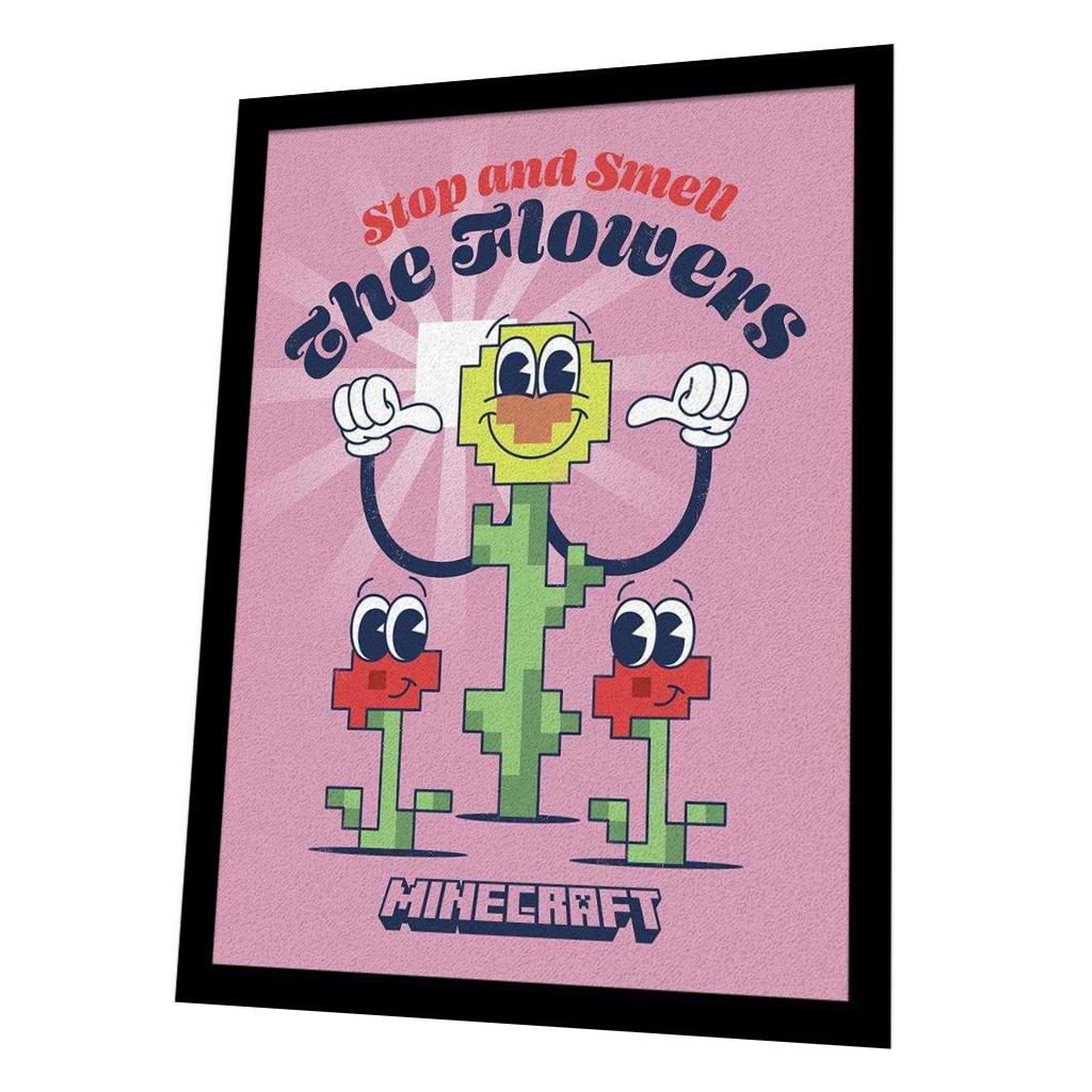 Minecraft The Flowers Framed Poster
