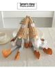 Cross-Border Knitted High-Hat Doll with Hanging Legs - Hand-Grind Coffee Christmas Plush Decoration