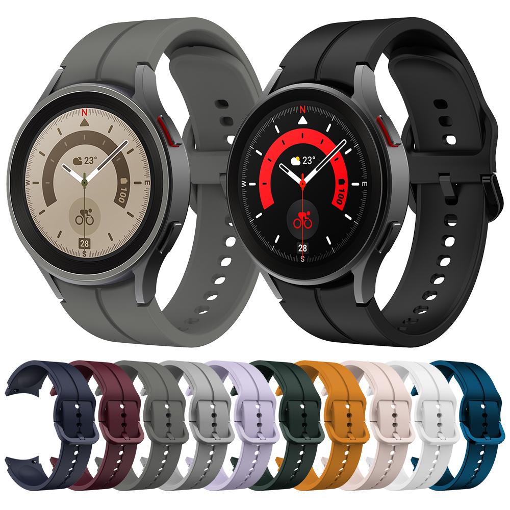 Wristband For Samsung Galaxy Watch 5 Pro Sport Strap Watch5 44mm 40mm/Watch 4 Classic 46mm 42mm Silicone Band Watchband Bracelet