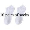 3/5/10 Unisex Boat Socks – Invisible, Moisture-Wicking, Odour-Resistant, Lightweight, Solid Colour, Breathable Summer Sports Socks