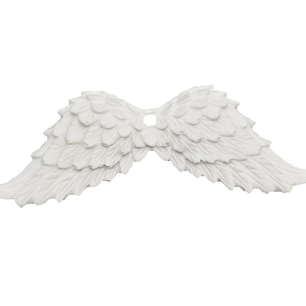 Angel Wing Mold - with Chains for Hanging, for DIY Crafts, Home Decor, Wedding, Birthday Party - Durable Silicone Casting Mold for Candle, Soap
