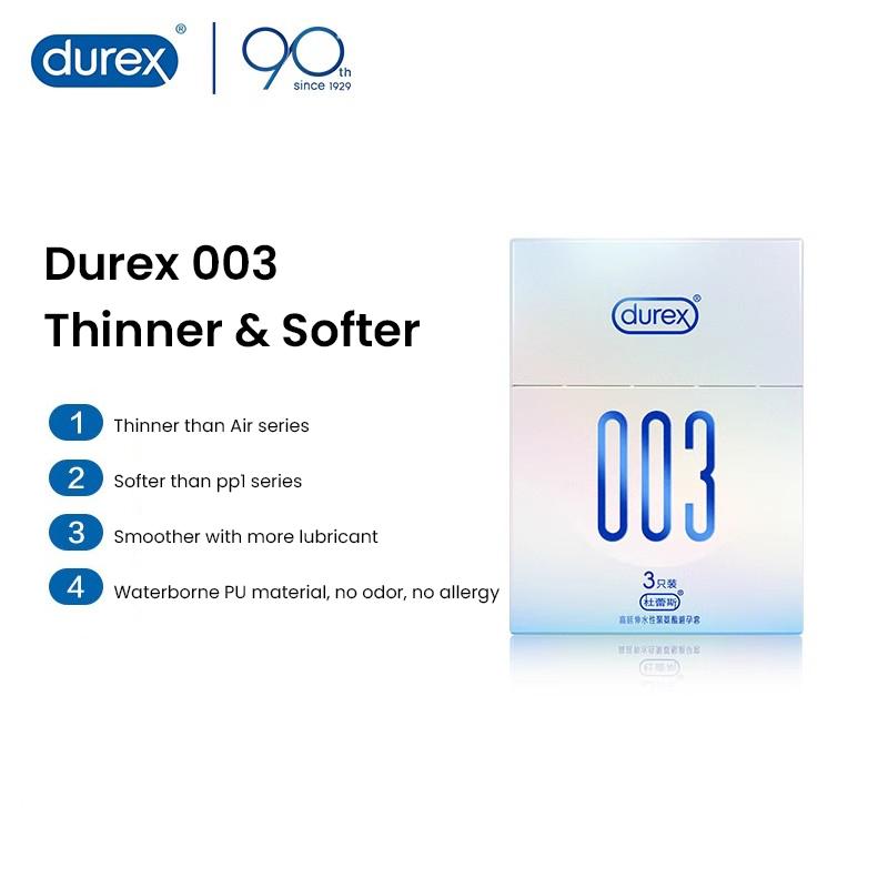 Durex 003 Condom High Elongation Waterborne PU Condom 10 Pcs/box