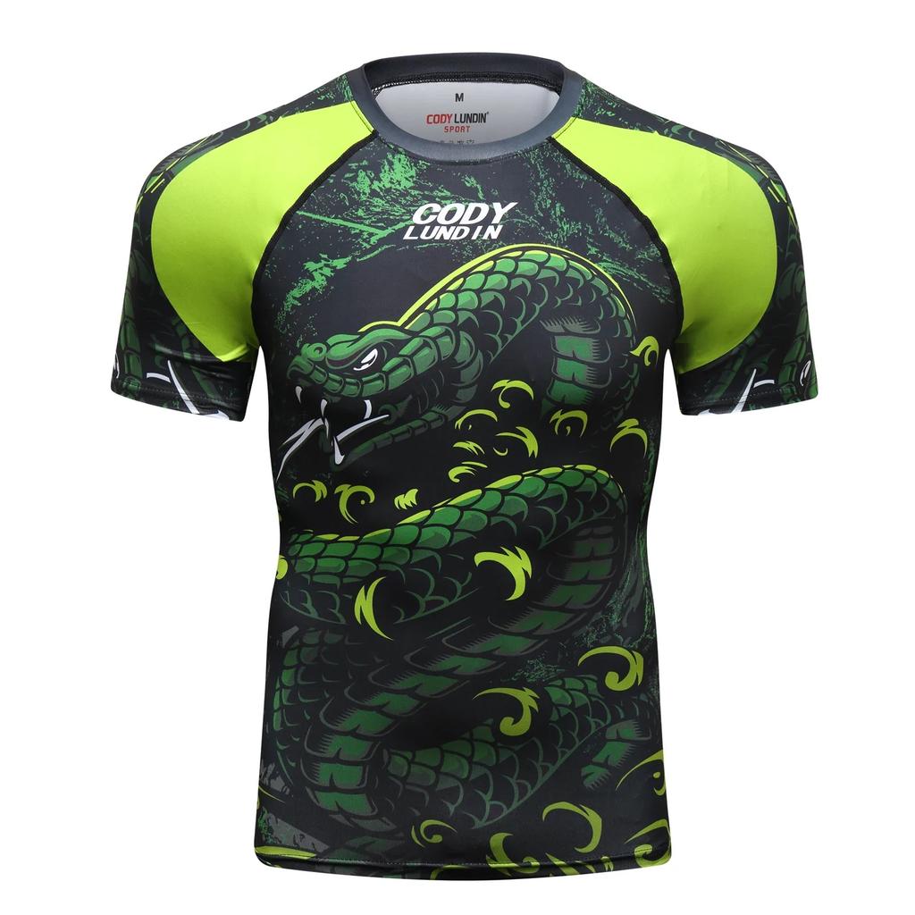 Herren BJJ Rash Guard Grappling Nogi/No Gi MMA Brazilian Jiu Jitsu Sportbekleidung Erwachsene Laufshirt
