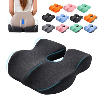 Hip Cushion for Long Sitting Hours Memory Foam Seat Cushion Sciatica Relief