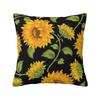 Fall Sunflower Floral Square Pillowcase Cushion Cover Pillow Case Throw Pillow Cover for Home Bedroom Car