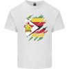 Torn Zimbabwe Flag Zimbabwean Day Football Unisexs Light Cotton TShirt