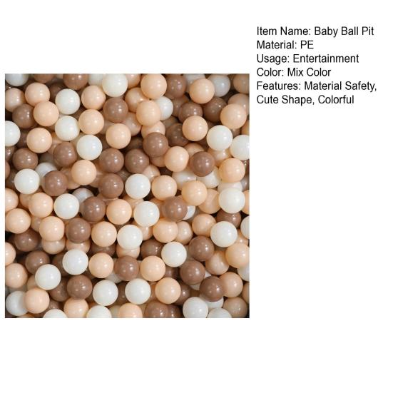 100 szt. Kulki dla dzieci do basenów kulkowych Odporne na zgniatanie 5,5 cm średnicy 3 mieszane kolory Pogrubione Kulki oceaniczne Chwyt Zabawka do zabawy Plastikowy basen