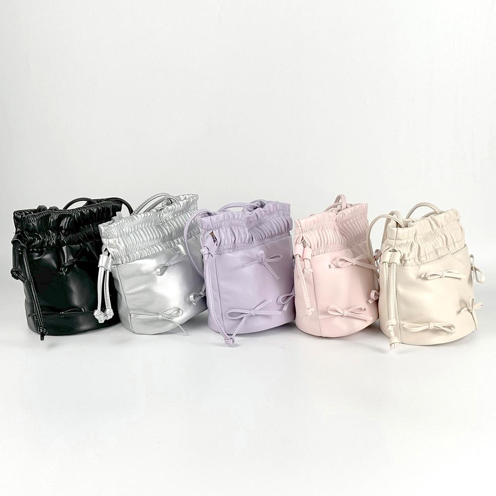BRBAG BR_XD0806 Ribbon Drawstring Shoulder Bag