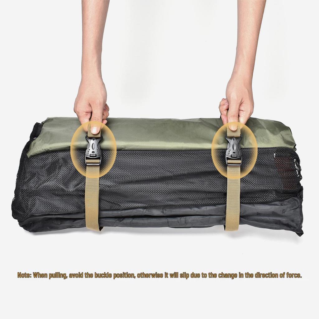 Dual Insurance Buckle Luggage Straps - Suitcase Packing Belts for Outdoor Cargo Securing