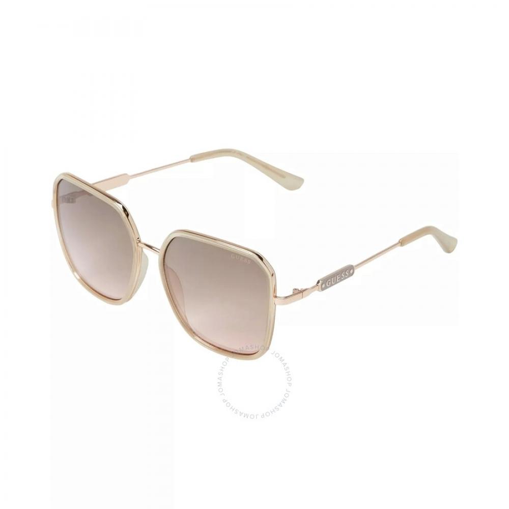 

Guess Factory Коричневые квадратные женские солнцезащитные очки с градиентом GF6153 24F 59