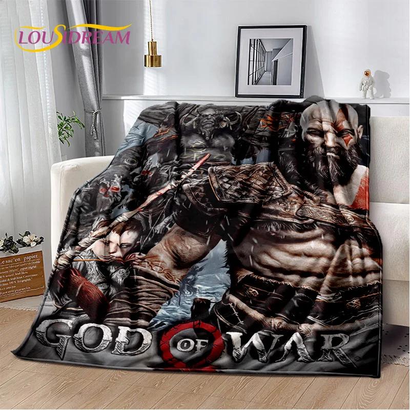 29 Style Kratos God of War Games Cartoon Blanket,Soft Throw Blanket for Home Bedroom Bed Sofa Picnic Travel Office Cover Gifts