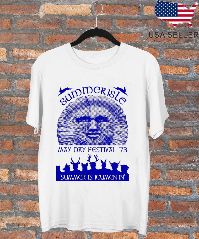 

Summerisle Festival May Day 70s The Wickerman T Shirt Full Size S-5XL Unisex T-Shirt L