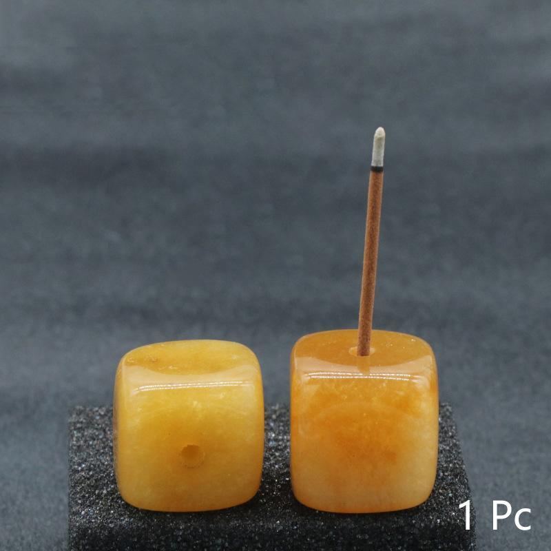 New Natural Crystal Incense Sticks Holder Coil Censer Burner Rock Quartz Stone Base Buddhist Indoor Altar Table Home Decoration