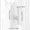 62KD 4Pcs Safety Blind Pull Cord Winder Window Blind Cord Wrap Cleats Curtain Drapery Shade String Holder Adhesive Hooks