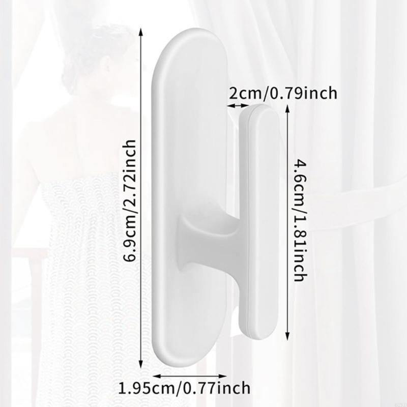 62KD 4Pcs Safety Blind Pull Cord Winder Window Blind Cord Wrap Cleats Curtain Drapery Shade String Holder Adhesive Hooks