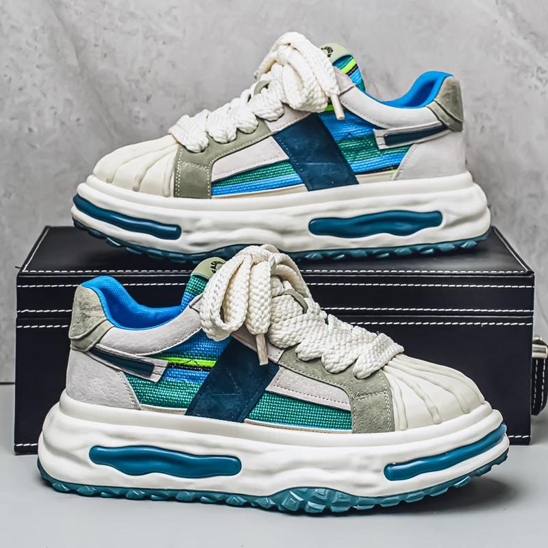 New Fashion Shoes Men Sneakers Lightweight Thick Soled Casual Shoes Non-slip Tennis Sports Shoes Athletic Zapatillas Hombre