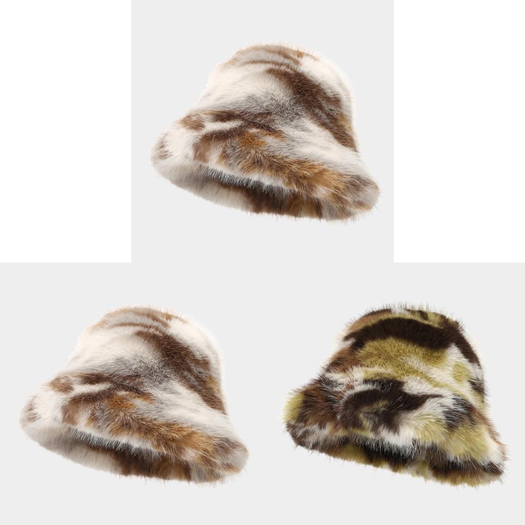 Camouflage Plush Fisherman Hat For Winter Warmth And Sun Protection
