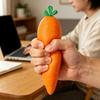 Large Soft Carrot Squeeze Stretchy Flour Ball Toy For Sensory Play Stress Relief Hand Grip Training All Age Entertaining
