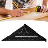 7 Inch 90 Degree Rafter   Protractor Aluminum Alloy Woodworking Triangular Ruler Multi Angle Msuring Marking Tool