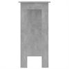 Vidaxl Bar Table With Shelves, Concrete Gray, 102X50X103.5 Cm