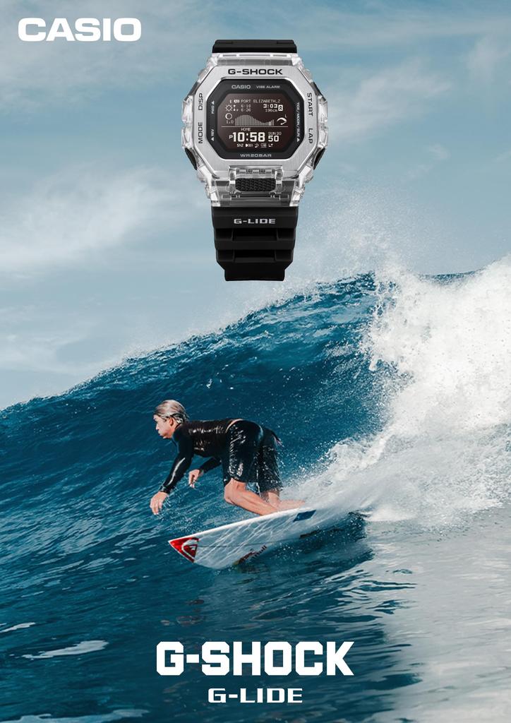 Casio G-Shock G-Lide Bluetooth Eco-Friendly Watch GBX-100S-2JF Blue Men